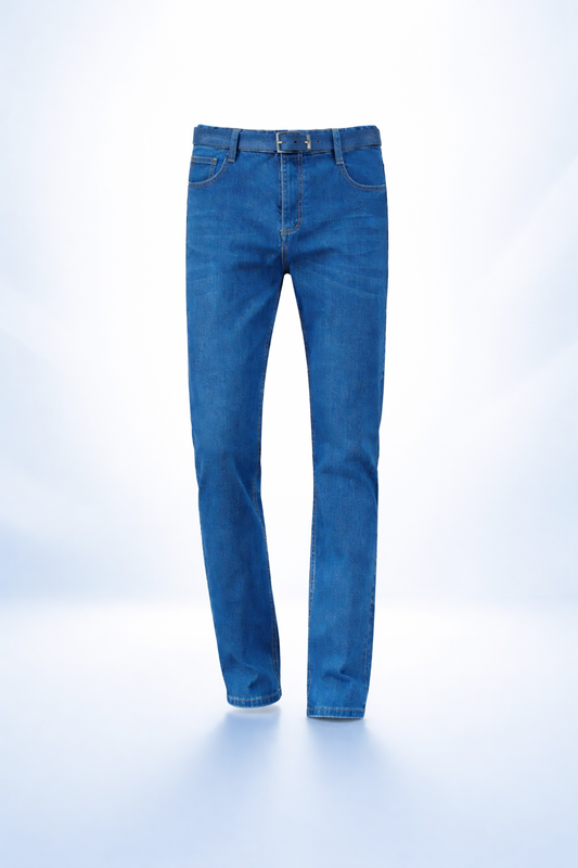 Blue Shades Jeans - Men’s Straight Fit Denim Jeans – Export Quality Blue Jeans for Men