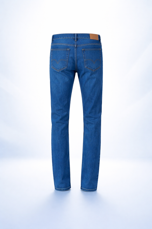 Blue Shades Jeans - Men’s Straight Fit Denim Jeans – Export Quality Blue Jeans for Men