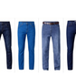 Pack of 4 Men’s Straight Fit Denim Jeans – Export Quality Jeans - Charcoal Black, Medium Blue, Dark Blue, Dark Indigo Blue