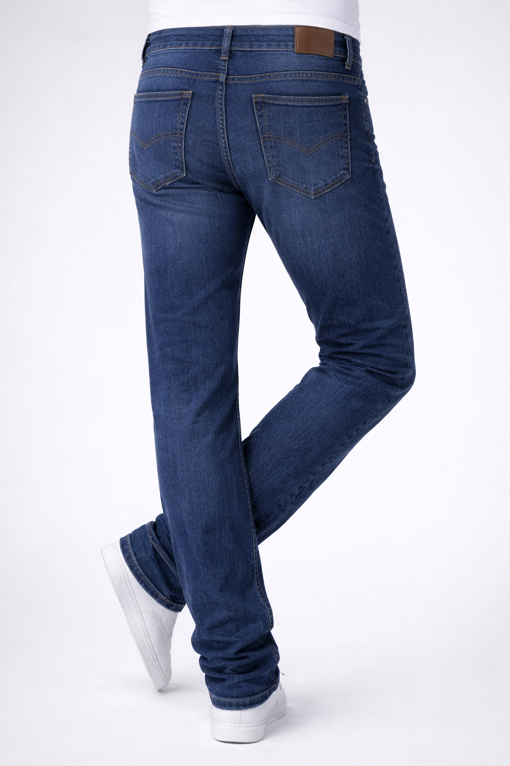 Hard Blue Jeans - Men’s Straight Fit Denim Jeans – Export Quality Blue Jeans for Men