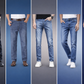 Pack of 5 Men’s Straight Fit Denim Jeans – Export Quality Jeans - Charcoal Black, Classic Blue, Dark Blue, Light Blue & Dark Indigo Blue